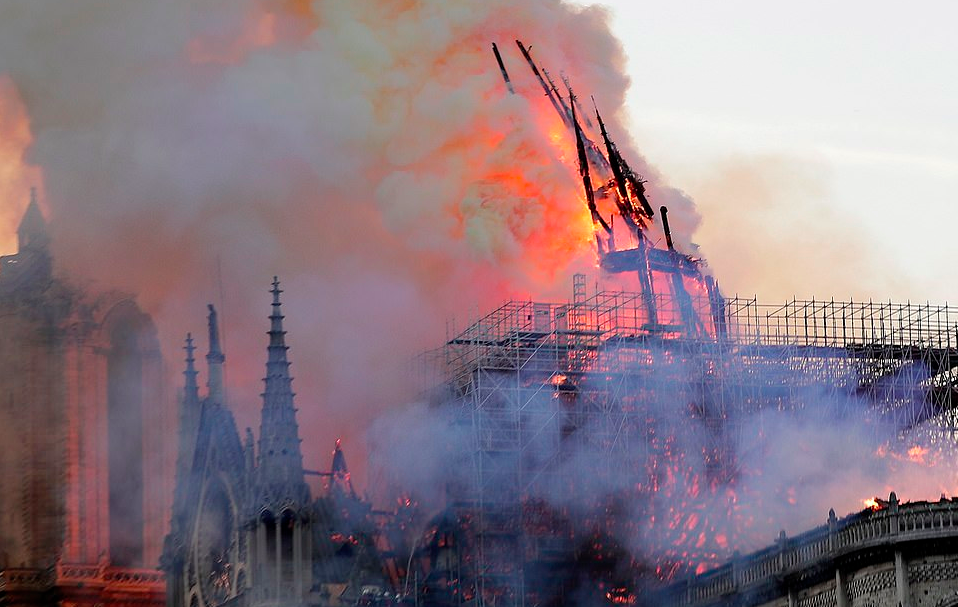 Massive Blaze Engulfs Historical Notre-Dame Cathedral in Paris