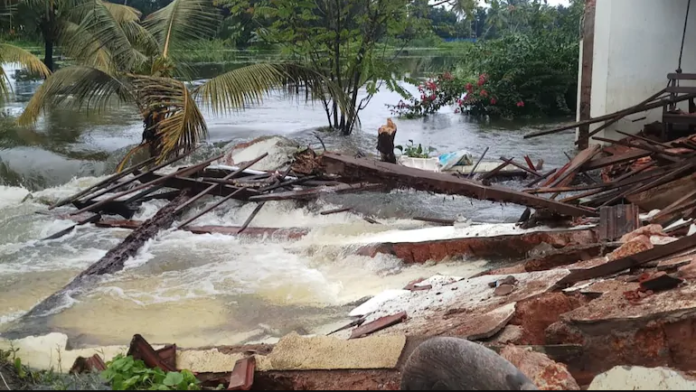 Kerala rains: 151-year-old church collapses after bund breaches in Alapuzha