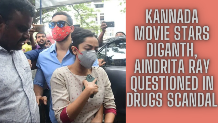 Kannada Movie Stars Diganth, Aindrita Ray Questioned In Drugs Scandal