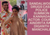 Sandalwood drugs case Police summon Kannada actor- couple Aindrita Ray, Diganth Manchale