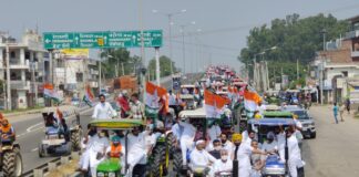 A Large Number Of Farmers Are Traveling Towards Delhi