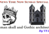 Human skull and Gothic architecture