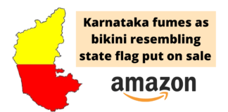 Karnataka fumes as bikini resembling state flag put on sale