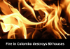 Fire in Colombo destroys 80 houses