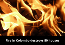 Fire in Colombo destroys 80 houses